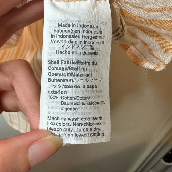 MADEWELL Oversized Ex-Boyfriend Shirt in Glenn Stripe Large - Picture 7 of 8